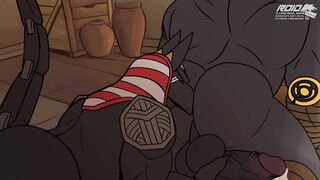REAPER ANUBIS (Animated Brief) Unshaved Homosexual Toon
