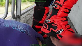 fox mx footwear punches, stomping, slurping, nike jordan four