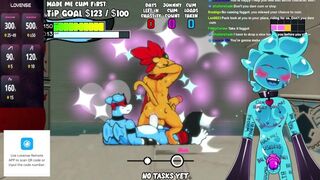 Slime cant stop railing dragon lollipop