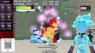 Slime cant stop railing dragon lollipop