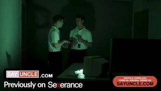 Queer Porno Parody~Severance~Sexerance Part trio~Dad Wish Fulfilled~Lad’s First-ever Meatpipe~Free-for-all Total SFW