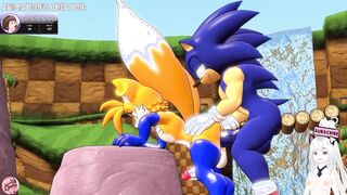 Sonic jams his meaty pink cigar into Tails until he jizzes inwards (Lordcuckness cartoon) - Jazziuu