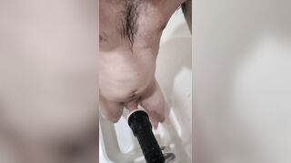 Romping my Fleshlight in the bathroom