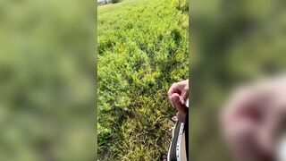 stroking off in the realm, lots of jizm