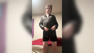 Your individual femboy has a fresh attire to take off for you