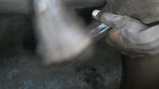 MONSTER EBONY PRICK STIFF MASTURBATING