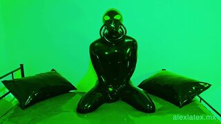 Alien’s goopy assfuck sheer pleasure T2, hefty fake penis ravaging - Alex Spandex