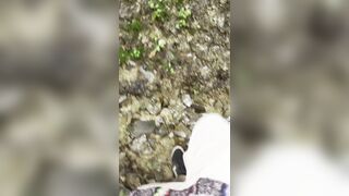 Stoner Dude with Lil Beef whistle Urinating Outdoors [POINT OF VIEW]