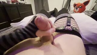 legitimate Yr Aged Femboy SHOOTS A LOAD while dressed in fish nets