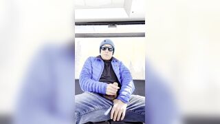 Masturbating Off my Uncircumcised Salami on a Ski Gondola