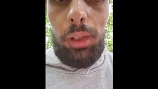 Ambling in forest alone wery insatiable