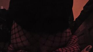 Femboy Sits On XXL Faux-cock