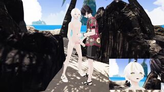 Asian fellow getting pounded, filmed on the beach (original VRAV)