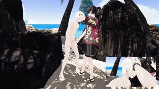 Asian fellow getting pounded, filmed on the beach (original VRAV)