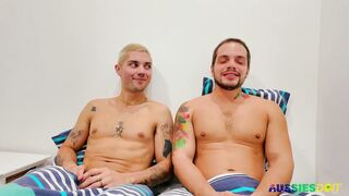 Amateur Aussie Aksen And Billy Are Having Satisfying Bareback Session