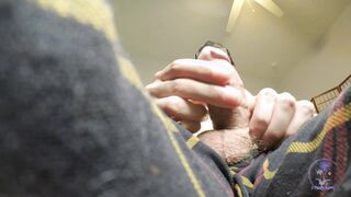 Close Up Gopro Man-meat Precum Running in rivulets While Witnessing Pornhub Exclusives