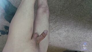 Jiggling My Smallish Lackadaisical Lollipop In Front Of Mirror