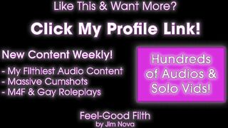 Nutting On Your Pecker - Jacking My Raw Pulsing Dick & Chatting Muddy [Glamour Audio for Guys]