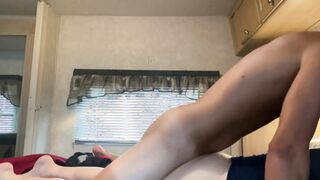 Scott bleu shoots a load quick in mature boy