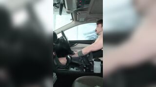 Getting The Truck Washed with a Giant Culo Buttplug Up My Arse