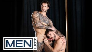 FELLOWS - Papi Kocic Arches Manuel Reyes Over The Ornate Mantelpiece To Rim His Caboose, Then Ravages Him