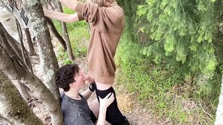 Deep throat by the Lake