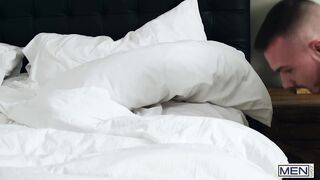 MENSEXGEAR - Tatted Theo Ross Just Wants His Manhood Moist & His Roomy Nikko Russo Is There To Help