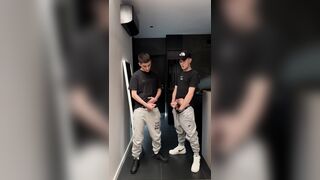 2 boys jacked off and jizz a plenty of