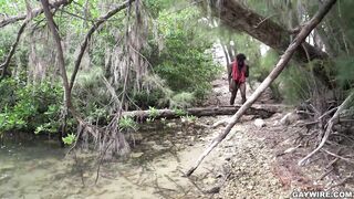 GAYWIRE - Michael Boston’s Bare Beach Day Turns Into A 3 way With Step-father Jason Collins & Devin Trez