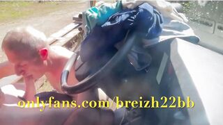 exhibitionist and blow-job at a rest sphere