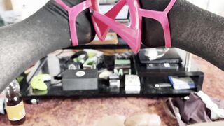 High Stilettos Sissy Milking On Bed ASMR