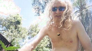 You find a bare boy out in the super-naughty - and then you end up entirely bare and coated in jizz!