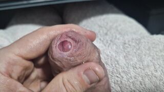 Uncircumcised Cock-squeezing Phimosis Manstick Foreskin Spread Close Up