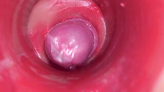 CAMERA INWARDS SLIT: POWERFULL JIZM IN CUNNY! FINEST Inward ASMR in 4K MORE MANCUM