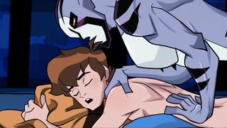 Rook and Ben slurping n plowing in their sofa - NSFW animated parody porno (LOOP)