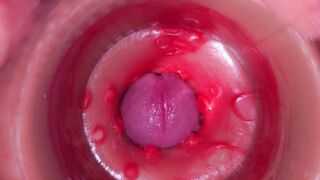 Camera in Honeypot, Cervix POINT OF VIEW, Internal cumshot 4k