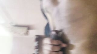 Yam-sized Indian dick milking