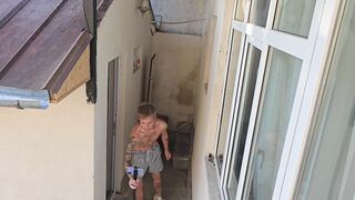 inhale oral job and cock-squeezing assfuck backstage part 1