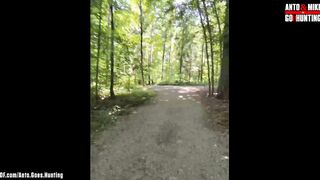 Hetero Fellow Steven and I Deepthroat Eachother in the Forest and I Rail Him Condom-free