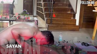 Tea12 – SAYAN’s fever keeps rising. Humid flesh, taut holds, louder groans ‍ Witness it all now!