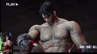 Leon S. Kennedy is romped by Jin Kazama in the ring [MidnightAxel]