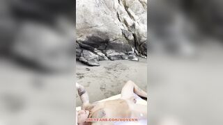 My GINORMOUS BEEF WHISTLE In Public BeachExhibition