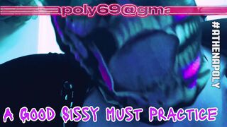 Sissy Self Teaching in Tub