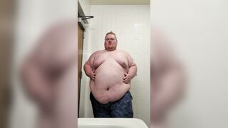 Chubby Fatty Takes off in Public Wc