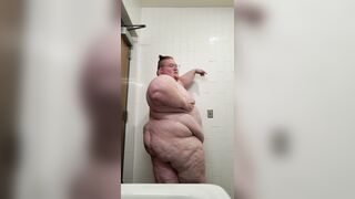 Chubby Fatty Takes off in Public Wc