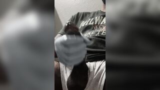 Jacking my trouser snake until I jizm