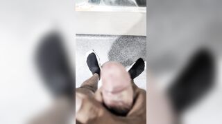 Im draining off in a public wc