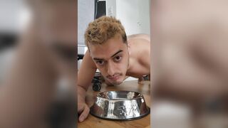 Argentine gulping milk bare like a rear end