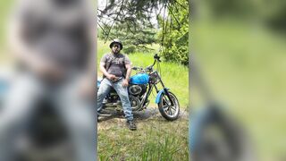 Cigar Smoking Biker Bate