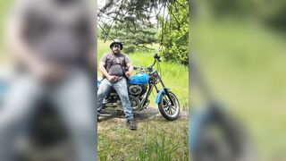 Cigar Smoking Biker Bate